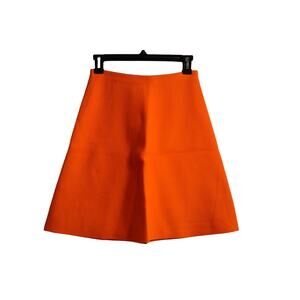 RVN S Thick Knit A Line Skirt Bright Orange Halloween Fall NWOT